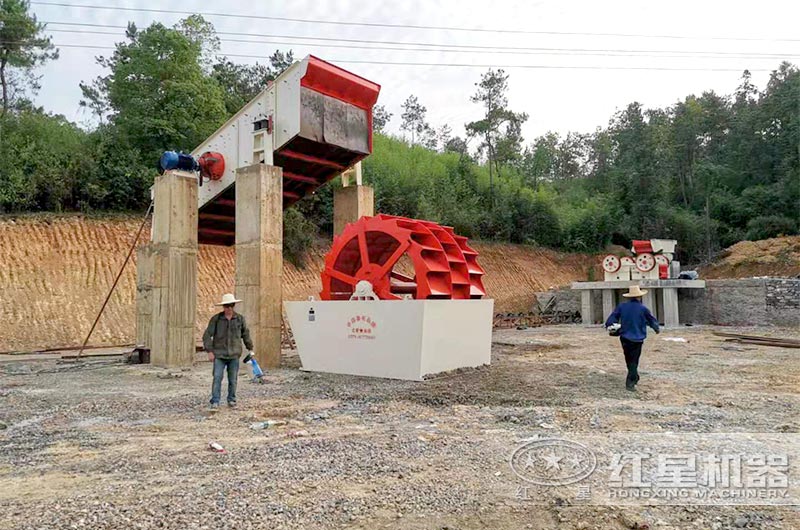 铝土矿破碎生产线安装现场 铝土矿破碎生产线安装现场